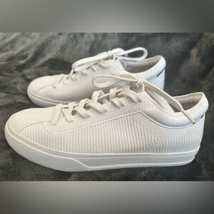 Rothy's Lace Up White Sneakers Size 8